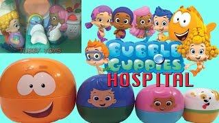 Skit: Bubble Guppies Avi Goes to the Hospital Stacking Cups Nesting Dolls Kinder Egg