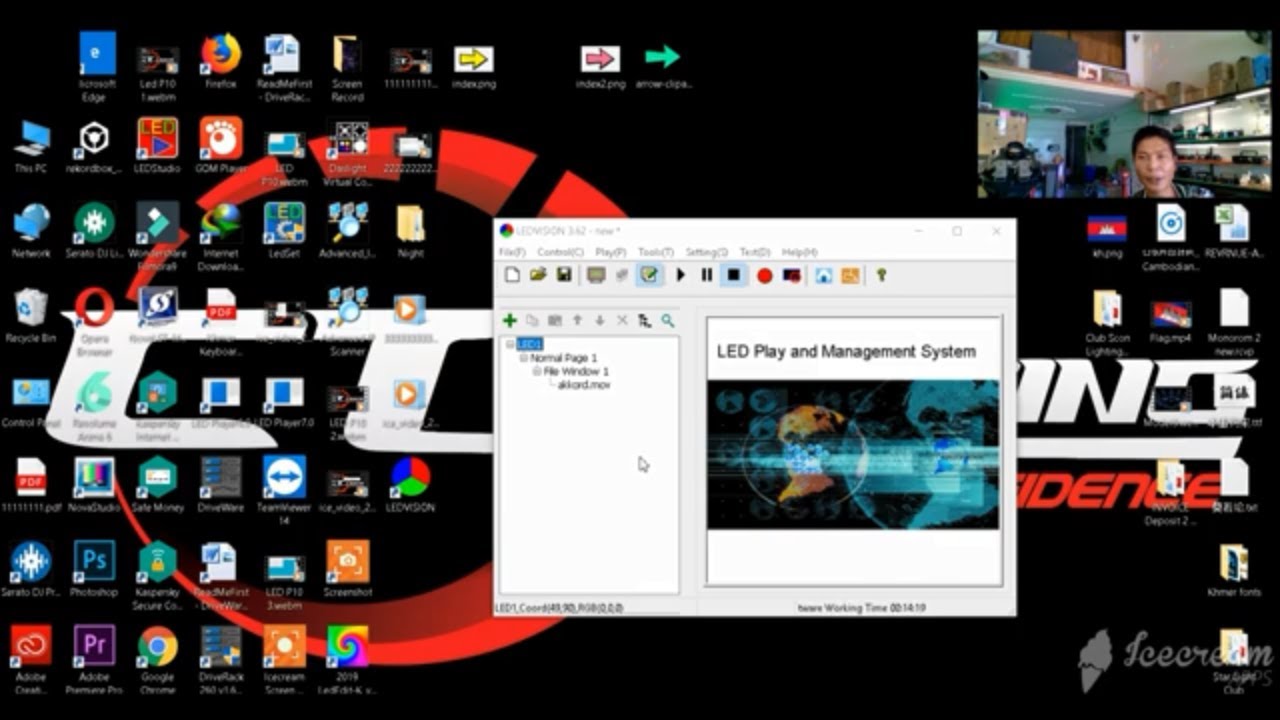 CT Lighting រៀនពីរបៀបធ្វើប្រូក្រាមស្គ្រីន How to Setup File Loard LED P10 With LEDVISION