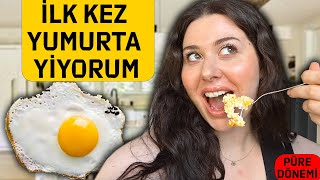 TÜP MİDE AMELİYATI SONRASI İLK KEZ YUMURTA YİYORUM 😅 | PÜRE DÖNEMİNE GEÇTİM