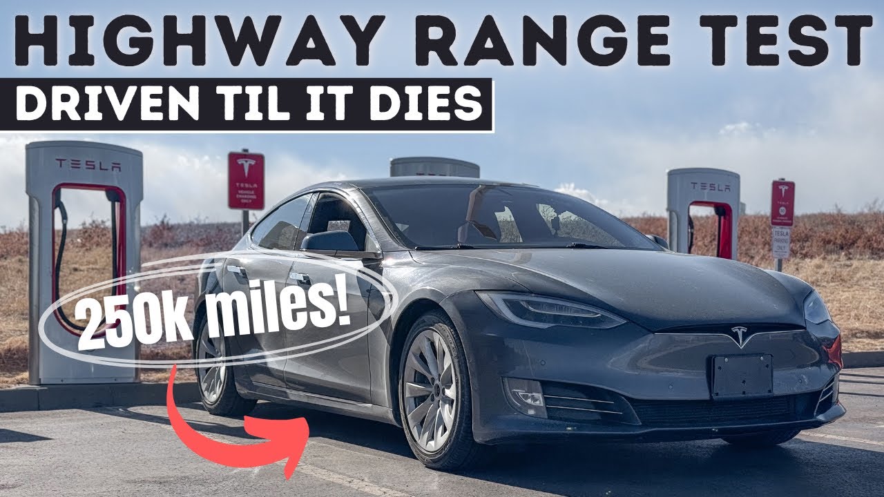 Тест-драйв Tesla Model S на 250 000 миль! 2019: стандартный пробег со скоростью 70 миль в час до ...
