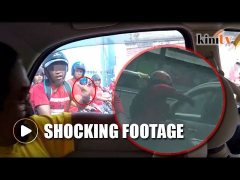 Image result for Red Shirts terrorise Bersih convoy in Lumut