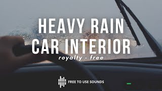 Heavy Rain Car Interior Sounds