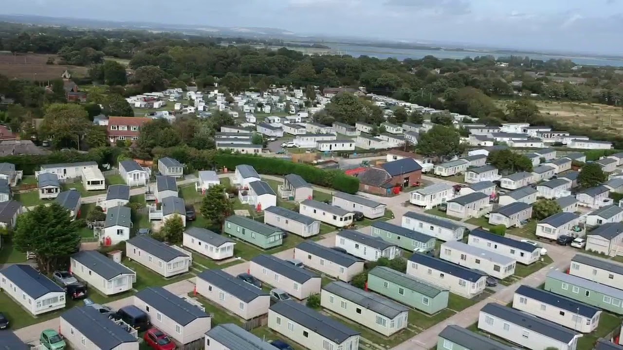 Hayling island park Dean caravan park (Drone footage) YouTube