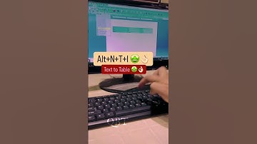 Text to table in Word #computereducation #computertechnic #excel #coding #exceltricks #trendingshort