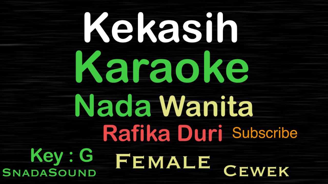 Kekasih-Rafika Duri-Lagu Nostalgia|Karaoke nada Wanita​⁠-Female@UcokkuYasir