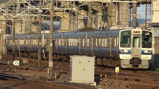 【4K】JR山陽本線　普通列車213系電車　ｵｶC-05編成+ｵｶC-06編成