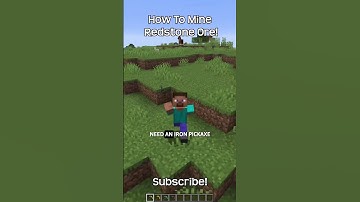 How To Mine Redstone Ore In Minecraft?!