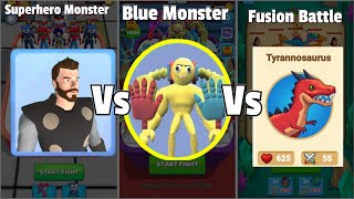 Superhero Merge Master Vs Merge Master Fusion Battle Vs Merge Master Blue Monster Android Gameplay screenshot 1