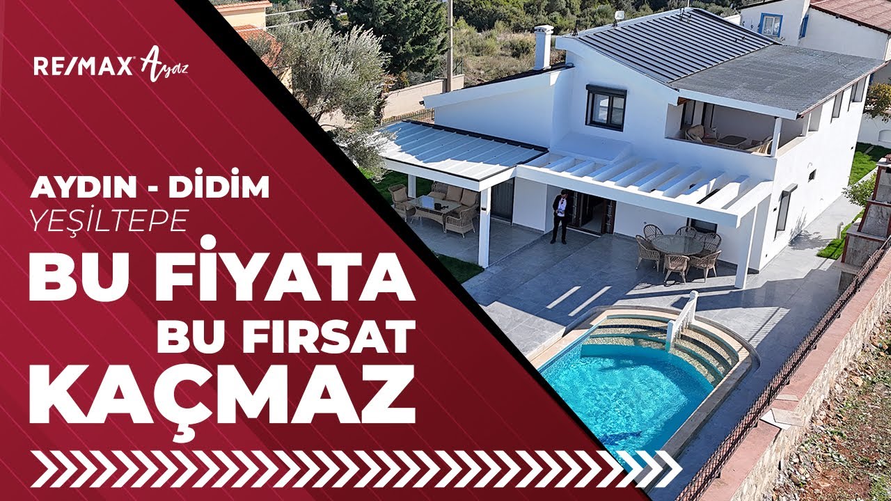 Fırsat hiç kapınızı çaldı mı? Didim Yeşilkent doğayla iç içe, müstakil lüks bir yaşam sizi bekliyor!