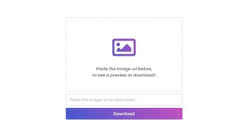How to Download Image using JavaScript & PHP | Upload, Preview & Download Image