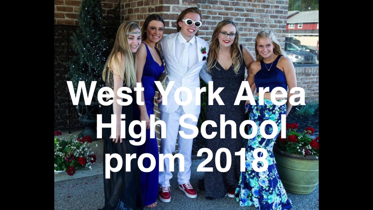 West York Area High School students at the 2018 prom at Wisehaven Event
