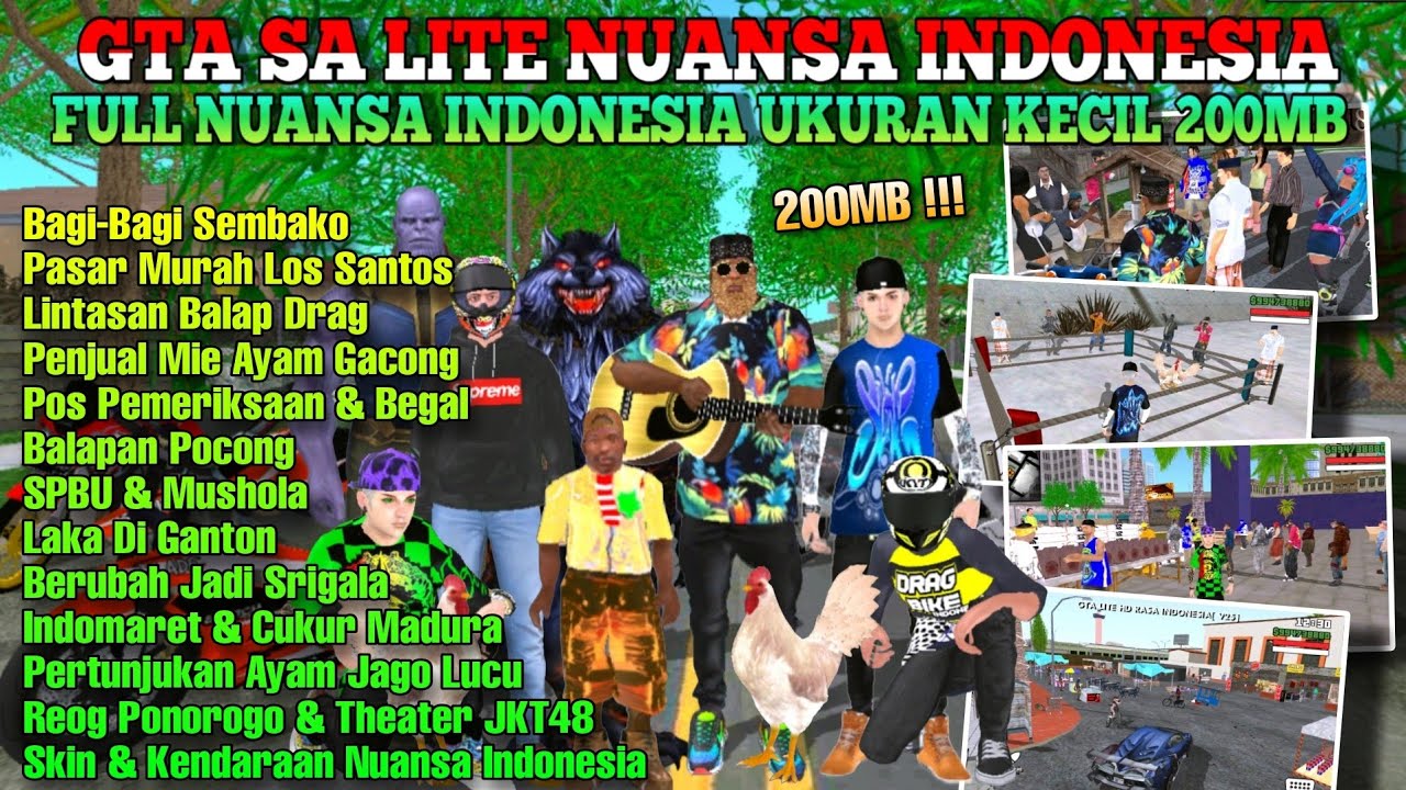 GTA SA LITE NUANSA INDONESIA FULL NUANSA INDONESIA UKURAN KECIL