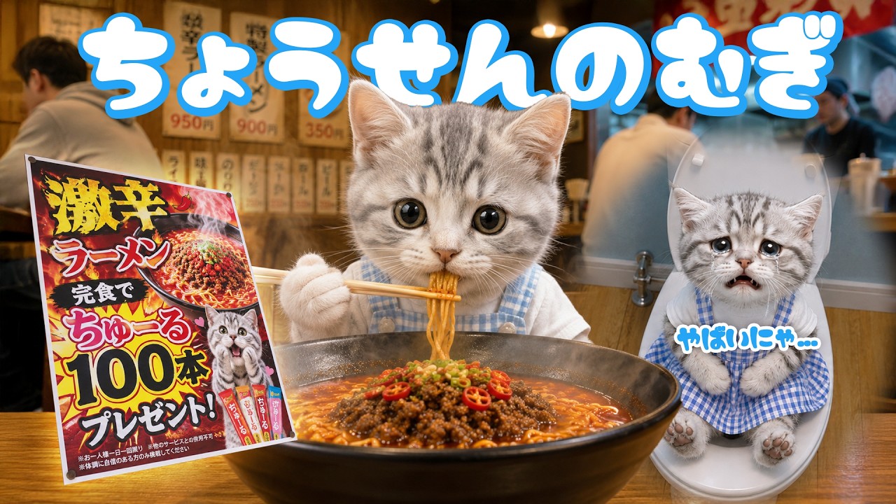 Mugi the Corporate Slave Cat] Lured by the reward of 100 Churu