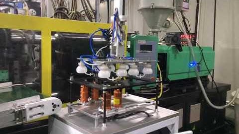 LED lamp making machine ，LED lamp injection blow molding machine