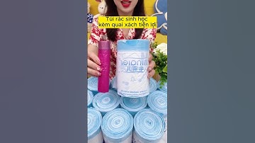 Cuộn 100 Túi Rác Có Quai Rút, Tự Huỷ Sinh Học, Kích Thước 45 x 50 cm, Siêu Dai, Chịu Nhiệt.5625