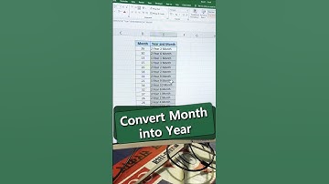👉 Convert Month into Year in Excel | #shorts #excel #exceltips #ytshorts #ytviral  #computer