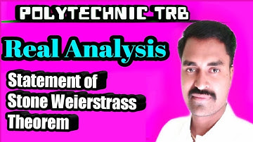 POLYTECHNIC  TRB MATHS 2019 | REAL ANALYSIS