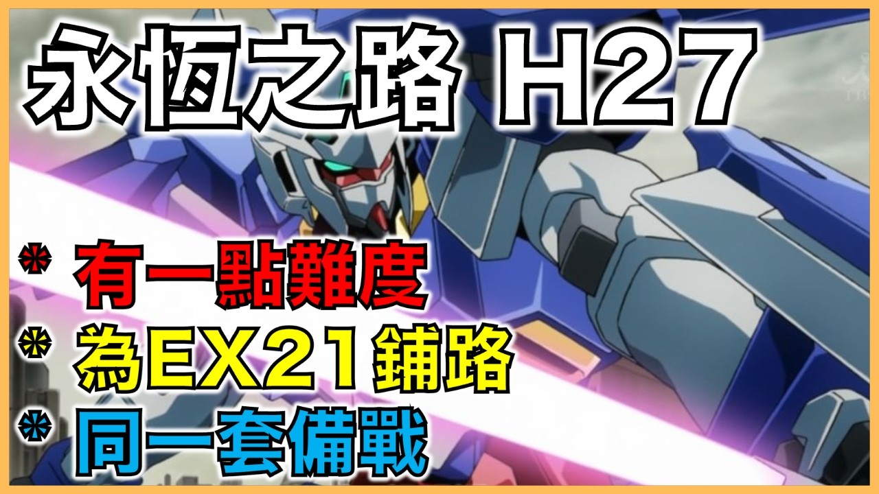 G世代 永恆｜永恆之路H27教學｜有一點難度，為ex21鋪路，同一套備戰！｜平民部隊攻略｜走位詳解｜叫上朋友來抄作業吧！｜【G世代 永恆 薯哥】