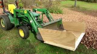 Easy to make Leaf pusher for my JD4100 loader