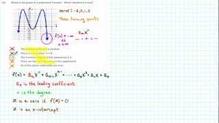 1105 RP1 016 - Analyzing the Graph of a Polynomial Function