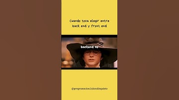 backend o frontend ? #backend #frontend #harrypotter #programacion #programmingmemes #humor