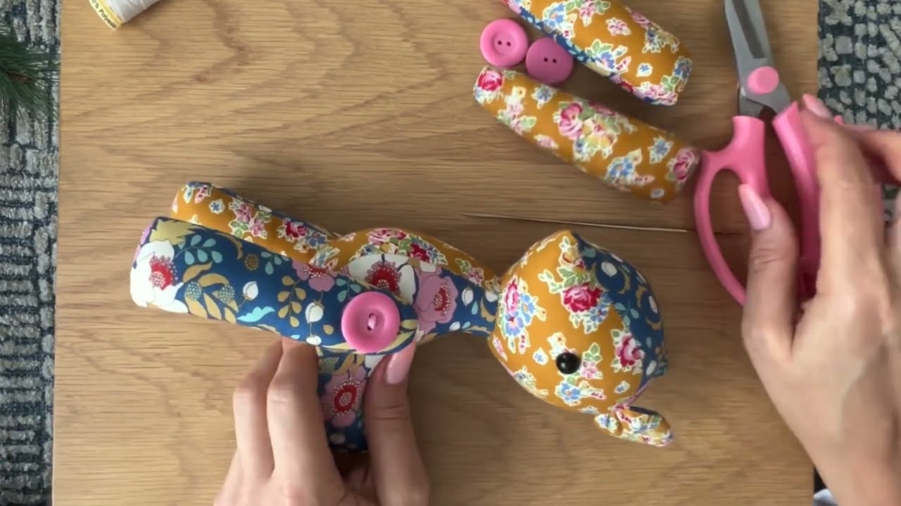 Button Jointing a toy's limbs (Baby Darla)