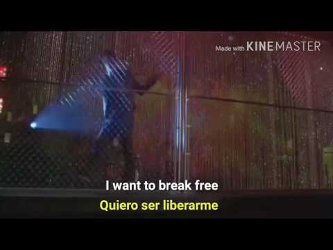 Glee - I want to break free (Lyrics/Subtitulado en español)