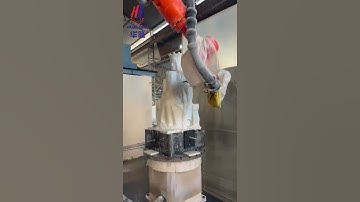 Hualong Machinery 7 Axis Kuka Body Robot Arm CNC 3D Stone Engraving Machine for sale