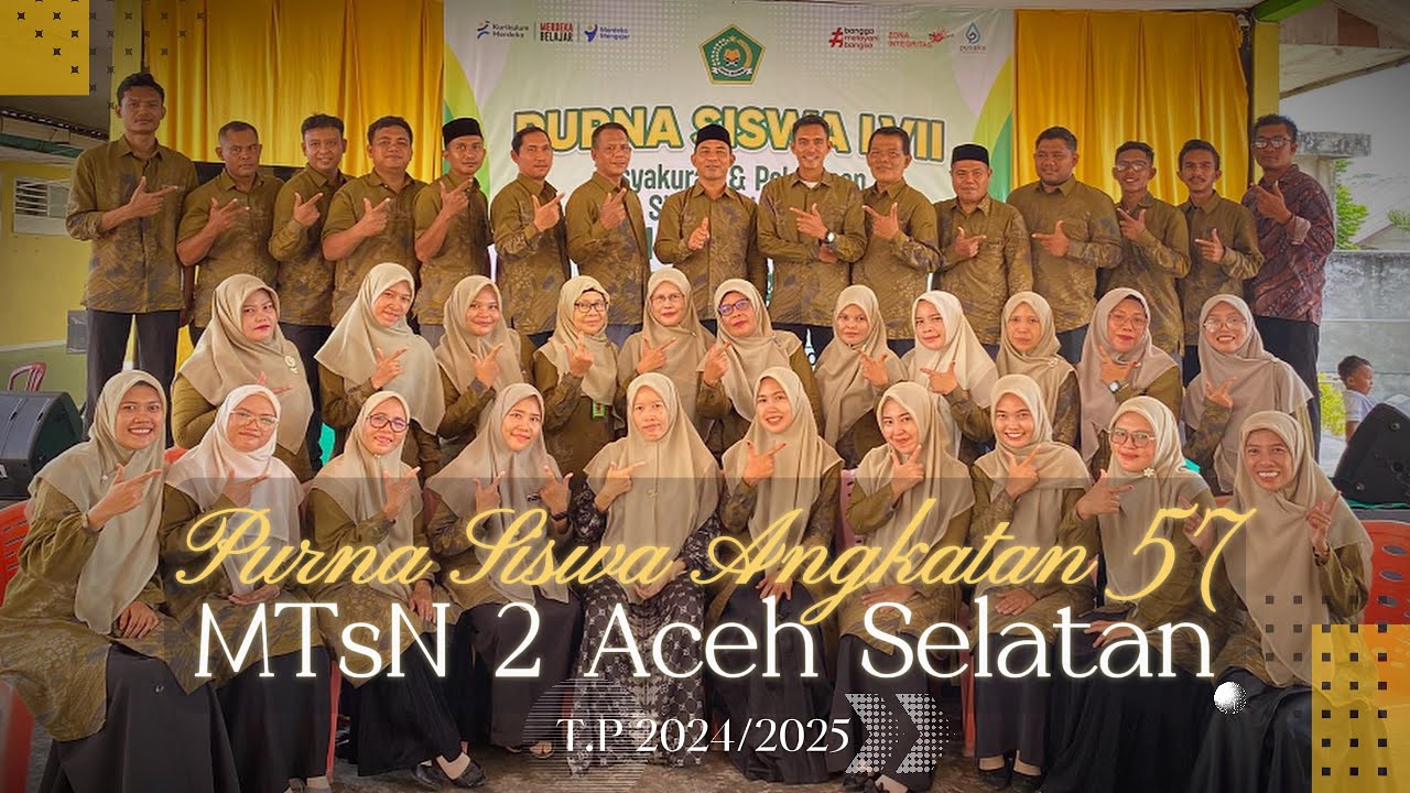 PELEPASAN PURNA SISWA ANGKATAN LVII KELAS IX MTSN 2 ACEH SELATAN T.P 2024/2025 PENUH HARU!!!