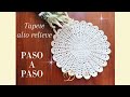 TAPETE EN PUNTO RELIEVE 🌼 | PASO A PASO ✨