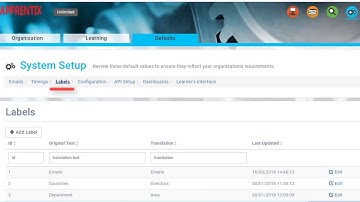 Open Elms/Apprentix Walkthough Setting up Defaults in System