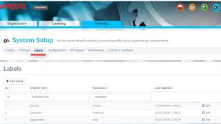 Open Elms/Apprentix Walkthough Setting up Defaults in System