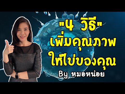 4 วิธี เพิ่มคุณภาพให้ไข่ของคุณ แม้ว่าจะอายุมากแล้วยังบำรุงไข่ให้แข็งแรงได้ (เทคนิคมีลูกง่าย)