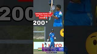 Abhigyan Kundu 209 runs u19 Asia Cup🤯🥶😳#AbhigyanKundu #u19cricket #teamindia #asiacup2025 #shorts