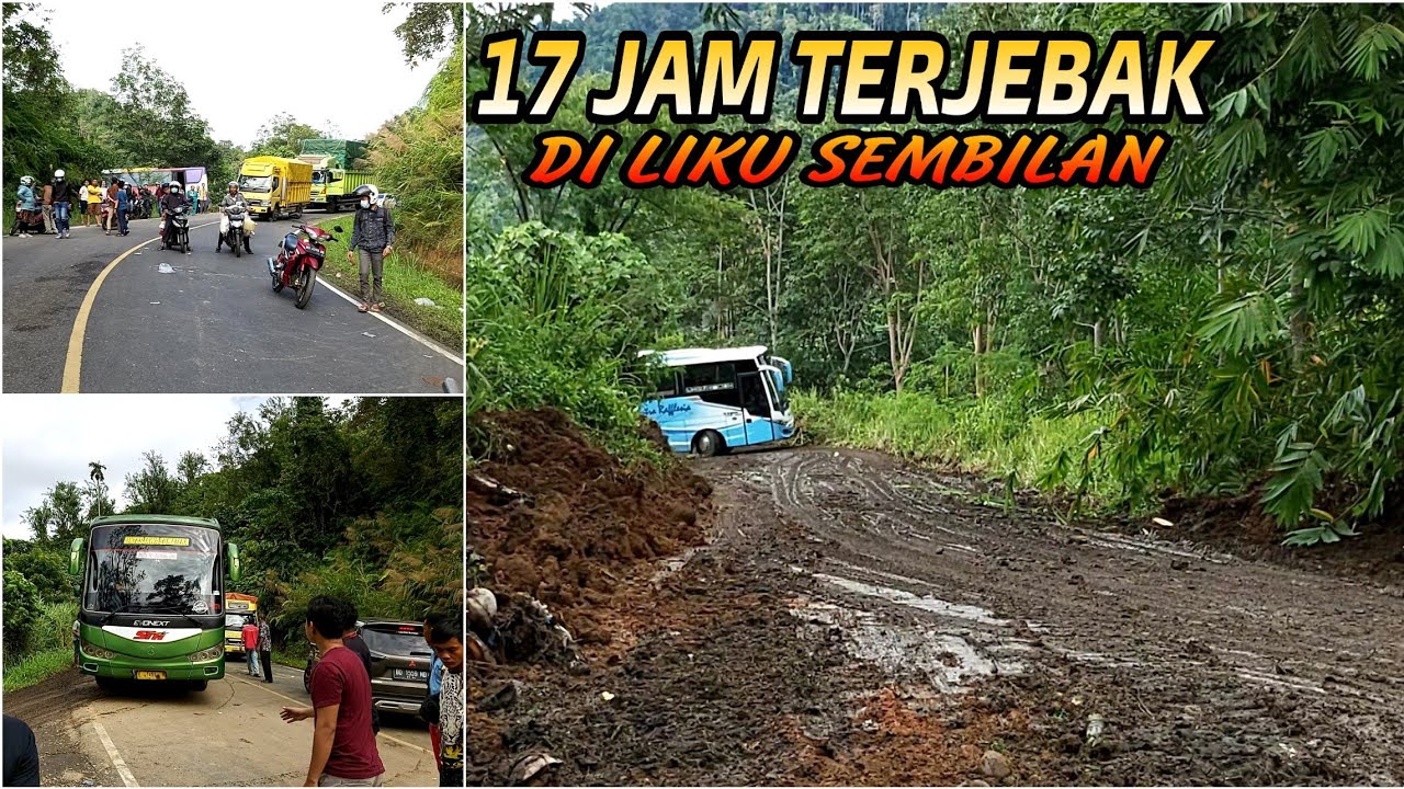 RATUSAN KENDARAAN TERJEBAK DI LIKU SEMBILAN BENGKULU
