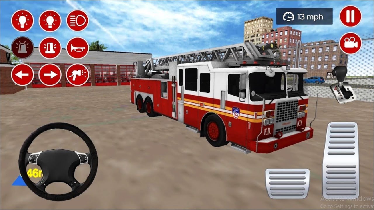 Real Fire Truck Driving Simulator Fire Fighting #2 | Android Gameplay