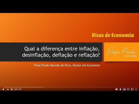 Vídeo: Qual é a diferença entre inflação e deflação?