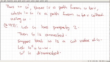Video_77: A Property of a 2 connected Graph