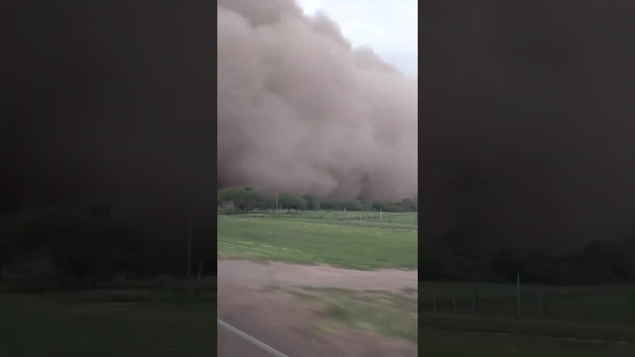 IMPRESIONANTE tormenta de tierra sorprendió en Santiago del Estero