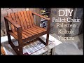 Paletten koltuk yapımı / Making a chair from pallets / Armchair diy / Wooden chair design ideas