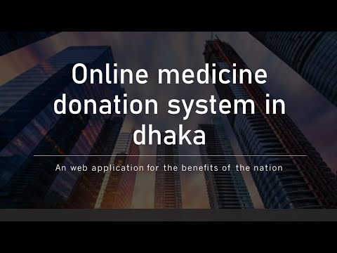 Online Medicine Donation System in Dhaka, ASP.NET Project