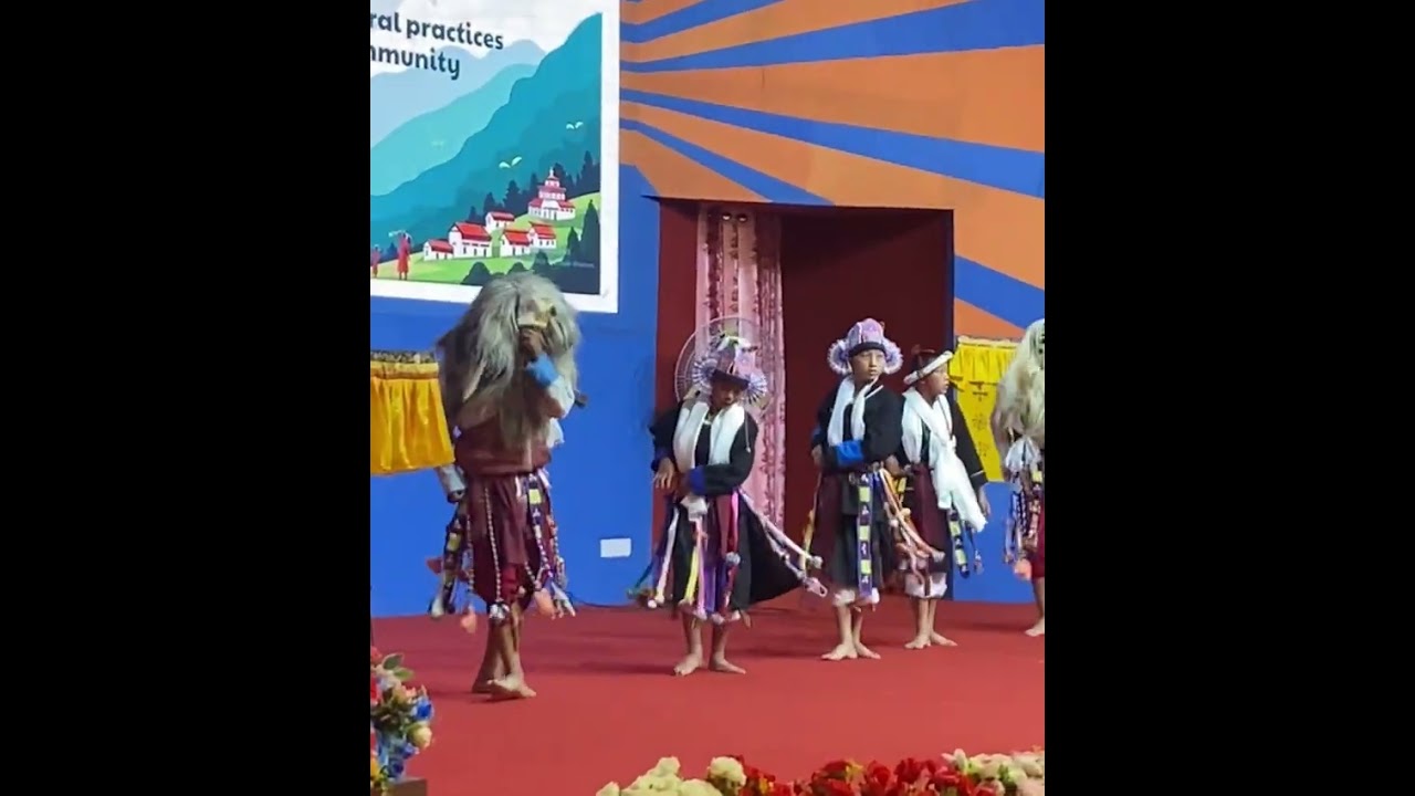 Achi Lhamu dance by the students of kunphen residential school, morshing