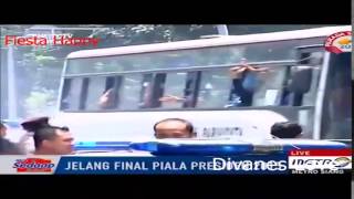 Bobotoh-Ribuan bobotoh ke GBK jelang final piala presiden 2015