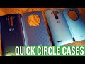 LG Quick Circle Flip Folio Cover/Case (LOT OF 2) For LG G4 in Violet Smoke Grey