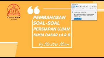 Master Mian ~ Persiapan Ujian Kimia 1A & B Part.1 ~ www.mastertpb.com ~  Bimbel TPB ITB