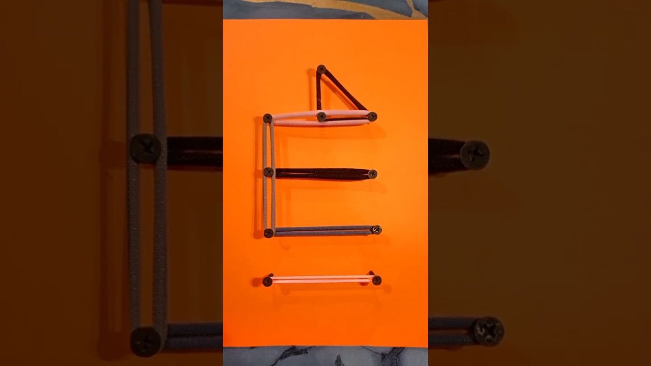 Satisfying Allah Name Calligraphy With Rubber Band 🤍✨ | Arabic Art #Shorts