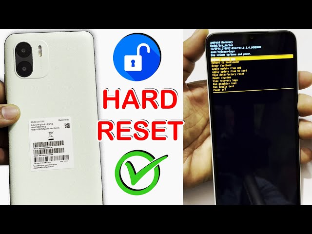 Redmi A1 (2022)  Hard Reset, Forgot Password, PIN, Pattern Unlock💥Android 12 class=