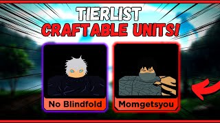 Ranking Every Single Craft-Able Unit In Anime Fighters Simulator! | Tierlist | Roblox |