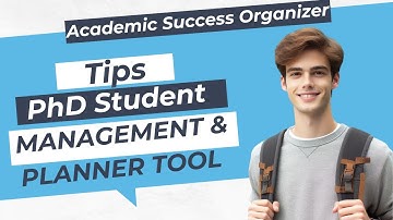 PhD Student Management & Planner Tool - Academic Success Organizer