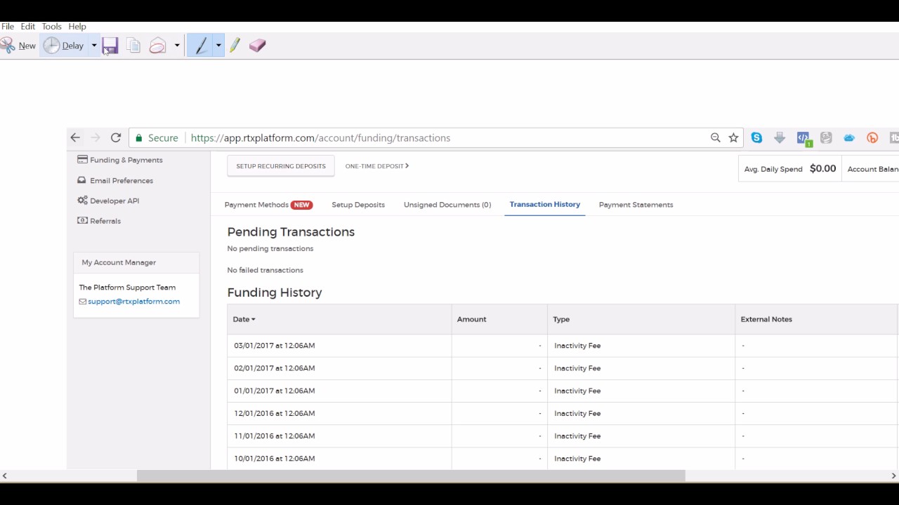 50onred - rtxplatform.com ate up my whole deposit $500 of a new advertiser account